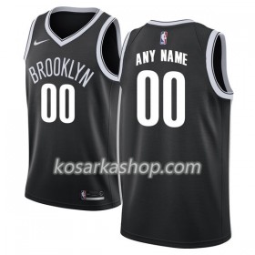 Dres Brooklyn Nets Prilagođeni Nike 2017-18 Crna Swingman
